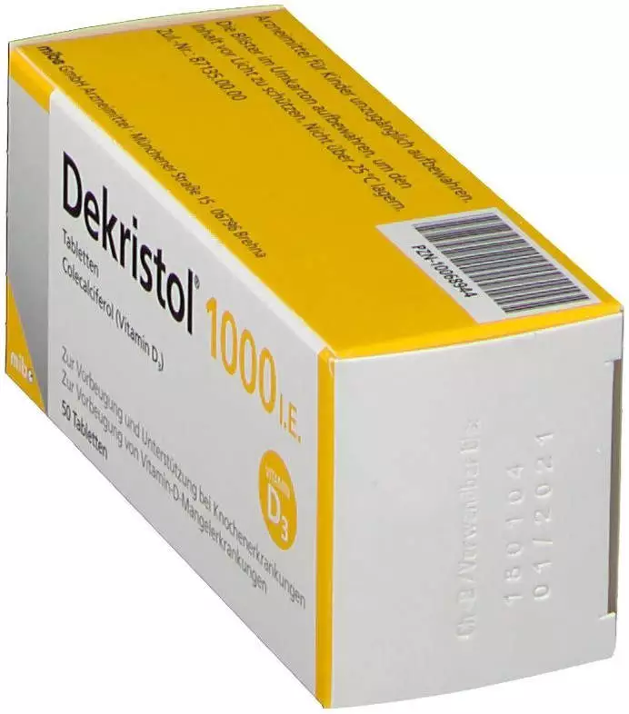 Dekristol 1.000 I.E. Tabletten (50 Stk.) Test · ab 2,85€