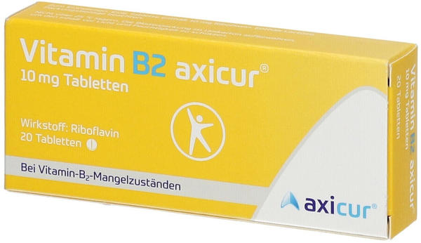 Vitamin B2 axicur 10mg Tabletten (20 Stk.)