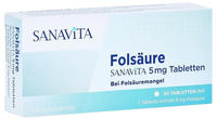 PZN-DE 14416342, SANAVITA Pharmaceuticals Fols&auml;ure SANAVITA 5 mg Tabletten, 20...