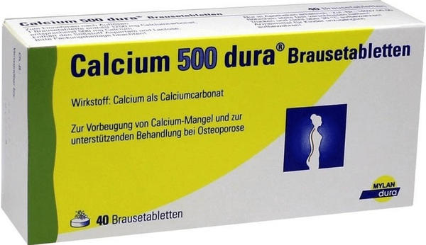 Calcium dura 500 mg Brausetabletten (40 Stk.)