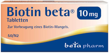 Biotin beta 10mg Tabletten (50 Stk.)