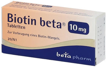 Biotin beta 10mg Tabletten (20 Stk.)