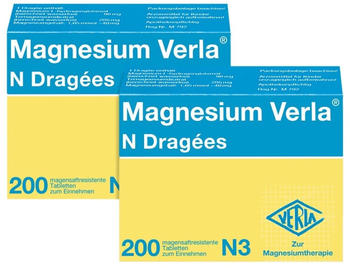 Verla-Pharm Magnesium Verla N Dragees (2 x 200 Stk.)