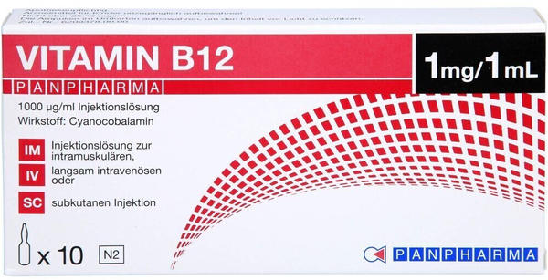 Vitamin B12 Panpharma 1000µg/ml Injektionslösung (10x1ml)