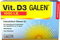 VIT. D3 Galen 1000 I.E. Weichkapseln 100 St