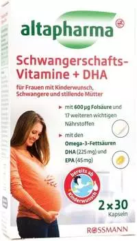 Altapharma Schwangerschafts-Vitamine + DHA Kapseln