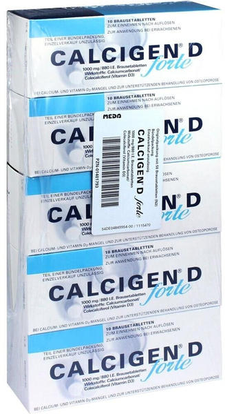 Calcigen D Forte 1000 mg/880 I.e. Brausetabletten (50 Stk.)