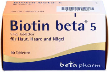 Biotin Beta 5 Tabletten (90 Stk.)