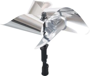 Gardigo Vogel-Frei Windrad Vogelvertreiber Silber/Schwarz (60098OF)