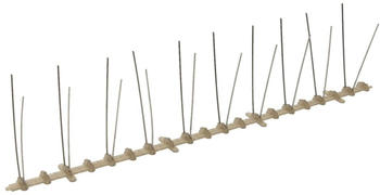 vidaXL Set of 20 spikes with 2 rows against birds 10 m
