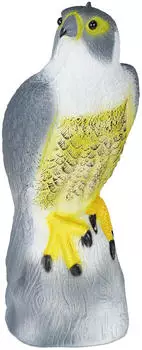 Relaxdays Falcon scarecrow, free-standing or hanging