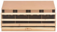 vidaXL 4er Legenest 106x40x59 cm Massivholz Kiefer
