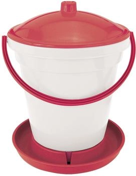 Kerbl Geflügel-Tränkeeimer 18 L mit Tragebügel rot/weiß (71117)