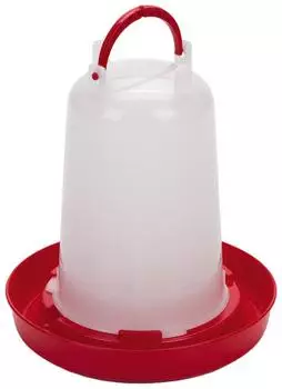 Beeztees Geflügeltränke rot/transparent 1,5 l