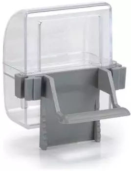 Beeztees Vogel Futter-und Wassernapf transparent/grau 2 Stk.