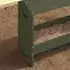 vidaXL Hühnerfütterungsrinne olive grün 81x32x53,5cm (874619)