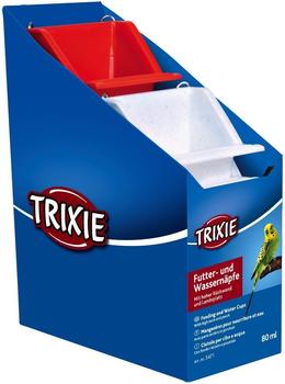 Trixie Sortiment Hängenäpfe mit Drahthalter Kunststoff 80ml 12 Stück (5471)