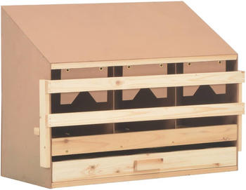 vidaXL Legenest 3 Fächer 72x33x54cm Massivholz Kiefer (170653)
