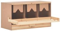 vidaXL 3er Legenest 72x33x38 cm Massivholz Kiefer