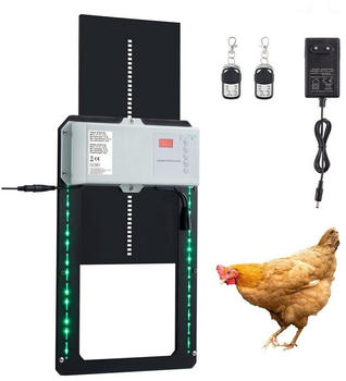 Crenex Haustierklappe Lichtsensor & Timer Hühnerklappe
