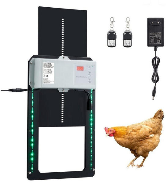 Crenex Haustierklappe Lichtsensor & Timer Hühnerklappe