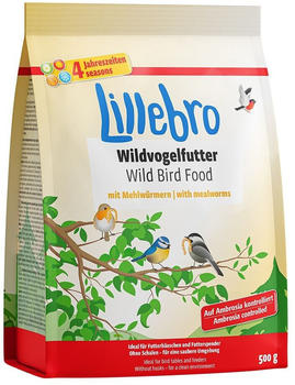 Lillebro Wildvogelfutter mit Mehlwürmern 500g