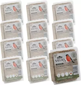 Dehner Natura Wildvogelfutter-Tafeln mit Insekten 12 x 300 g