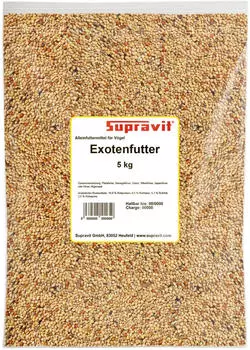 Supravit Exotenfutter hochwertiges Mischfutter f&uuml;r exotische Finken 5 kg