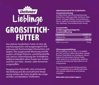 Dehner Gro&szlig;sittich-Futter
