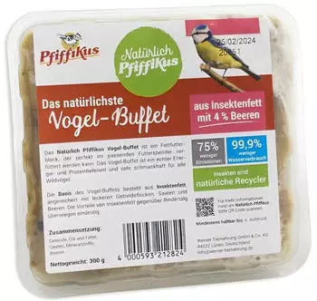 Pfiffikus Natürlich Vogel-Buffet Beeren 1 Stück