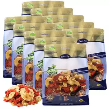Lyra Pet Obst-Gem&uuml;se-Mix getrocknet Bananen &Auml;pfel Karotten Tierfutter 10kg