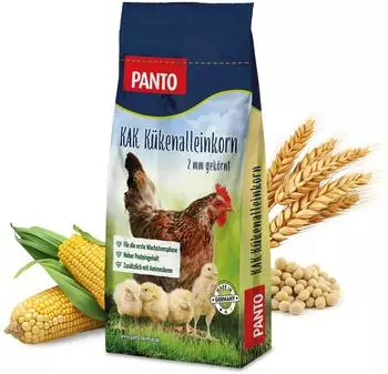 Panto H&uuml;hnerfutter K&uuml;kenalleinkorn gek&ouml;rntes K&uuml;kenfutter 2mm 25kg
