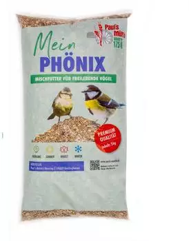 Pauls Mühle Vogelfutter ideal für Brutzeit und Aufzucht Phönix 5 kg