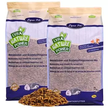 Lyra Pet Mehlw&uuml;rmer-/Soldatenfliegenlarven-Mix 10kg
