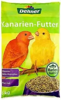 Dehner Kanarien-Futter mit Vitamin-Aktiv-Komplex und Jod 5 kg