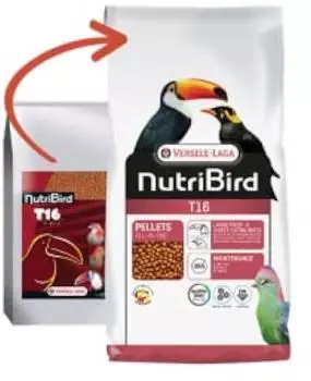 Versele-Laga Nutribird T16 Futter f&uuml;r grosse Fr&uuml;chte- und insektenfressende V&ouml;gel 10 kg