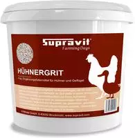Supravit H&uuml;hnergrit Gefl&uuml;gelgrit 4 kg - Muschelkalk f&uuml;r Knochen - Futterkalk
