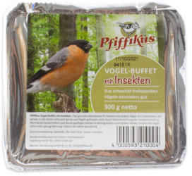 Pfiffikus (6,30 EUR/kg) Vogelbuffet Insekten 300 g