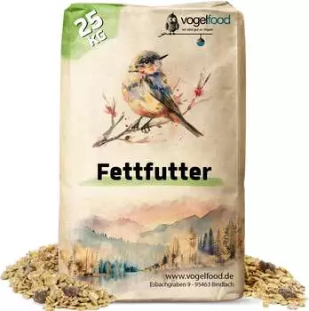 Vogelfood 25 kg Fettfutter Ganzjahresvogelfutter Meisenfutter