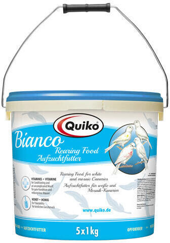 Quiko Bianco Aufzuchtfutter für weiße Kanarien, aufgehellte Mosaiken 5kg (100155)