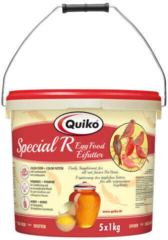 Quiko Special R Eifutter Kraft- & Aufzuchtfutter für rotgrundigen Vogelarten 5kg (100145)