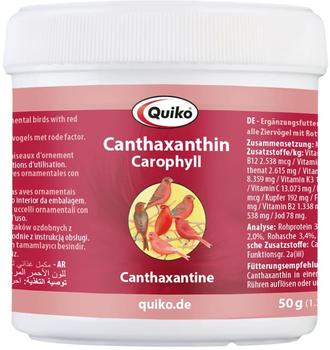 Quiko Canthaxanthin Carophyll Ergänzungsfutter für Ziervögel mit Rotfaktor 0,05kg (150570)