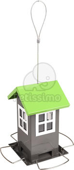 Flamingo Futterhaus Samen Rayan Metall grau (110347)