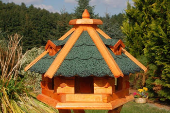 Deko Shop Hannusch Vogelhaus mit Bitumenschindeln 46x32cm
