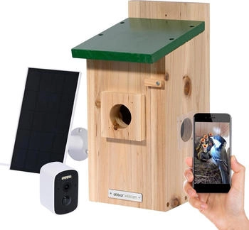 Dobar Nistkasten EAZY Flachdach inkl. WiFi Kamera und Solar-Panel Dobar Nistkasten EAZY Flachdach inkl. WiFi Kamera und Solar-Panel