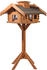 Dobar Vogelhaus Blockhaus Gipfel 84x78x53cm Kiefer braun FSC