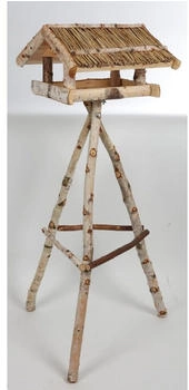 Dobar Vogelfutterhaus Birke 48x46x122cm FSC