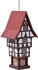 Dobar Vogelfutterhaus Zuckerhut mit Futtersilo 20x18x41cm FSC