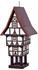Dobar Vogelfutterhaus Zuckerhut mit Futtersilo 20x18x41cm FSC