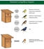 Dehner Natura Wildvogel Nistkasten Birga 16x32.5x20.5cm 32mm Einflugloch FSC Kiefernholz natur